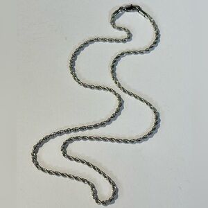 25” Michael Anthony Stainless Steel Long Rope Chain Necklace